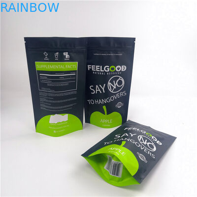 Snacks Food Mylar 110mic Zipper Stałe woreczki Dostosowane logo