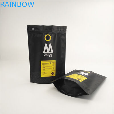 Matowy wklęsłodruk CMYK woreczek z folii aluminiowej z zamkiem błyskawicznym / zaworem