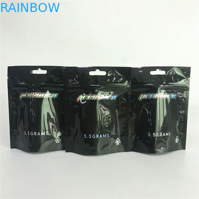 Zabezpieczone przed dziećmi torby mylarowe z matowej folii aluminiowej Cannabiss