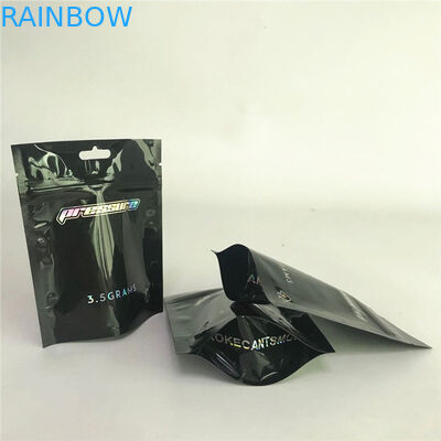 Zabezpieczone przed dziećmi torby mylarowe z matowej folii aluminiowej Cannabiss