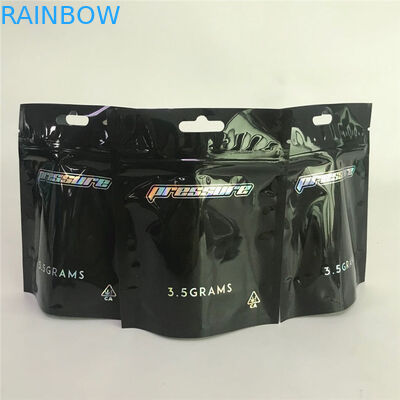 Zabezpieczone przed dziećmi torby mylarowe z matowej folii aluminiowej Cannabiss