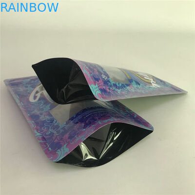 Wyczyść przednie torby mylarowe Druk wklęsły Plastikowe woreczki Opakowanie