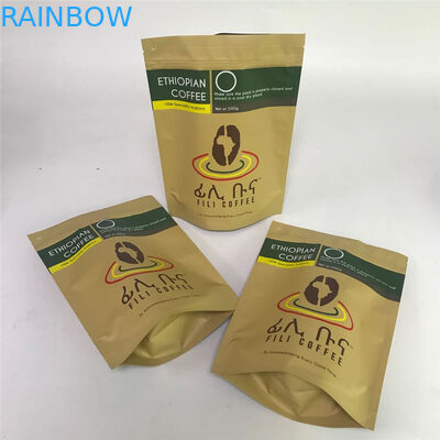 Matowe wykończone torby z folii aluminiowej MOPP VMPET na ziarna kawy