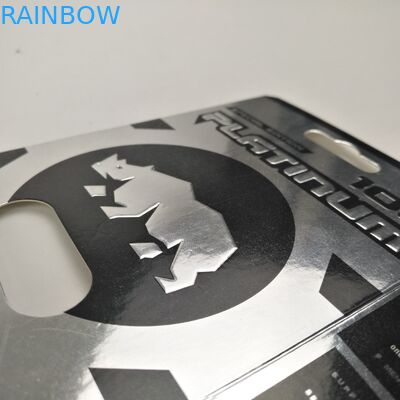 Błyszcząca powierzchnia 9x12cm Rhino Capsule Blister Paper Cards