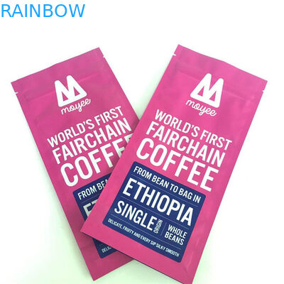 Druk wklęsły 150 mikronów Mylarowe torby do pakowania ziaren kawy