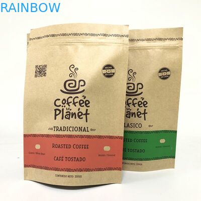 Zapachowe worki foliowe z papieru pakowego CMYK 120 g / m2 z możliwością ponownego zamykania