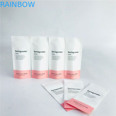 Ponownie zamykane wklęsłodruk PLA Biodegradowalne torby papierowe Kraft