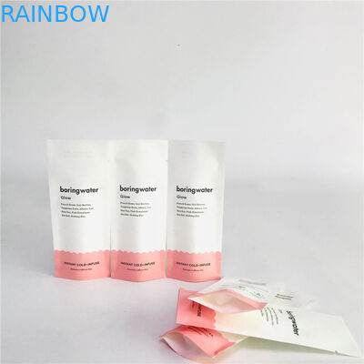 Ponownie zamykane wklęsłodruk PLA Biodegradowalne torby papierowe Kraft