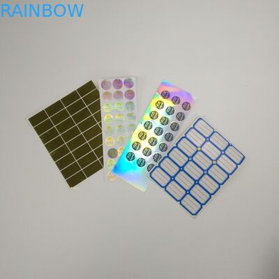 VMPET 60x60MM 20 mikronów Holograficzna etykieta foliowa na butelki