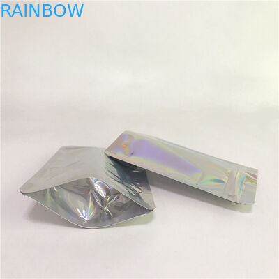 Druk cyfrowy Przezroczyste holograficzne torby z przodu i holograficznym tyłem do opakowań kosmetycznych