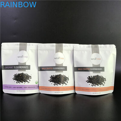 Woreczki z folii aluminiowej Dostosowane torby z nadrukowanym logo Torby mylarowe z zamkiem błyskawicznym