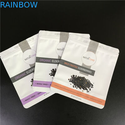 Woreczki z folii aluminiowej Dostosowane torby z nadrukowanym logo Torby mylarowe z zamkiem błyskawicznym