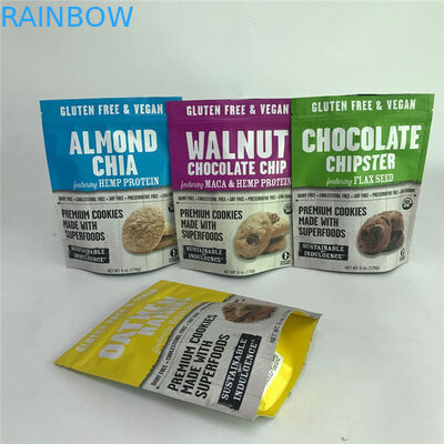 Druk cyfrowy Resealable Matte Aluminium Foil Stand up Bags Torby do pakowania żywności