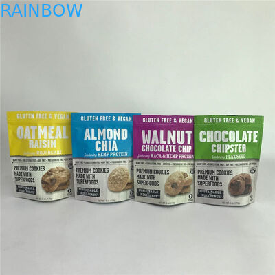 Druk cyfrowy Resealable Matte Aluminium Foil Stand up Bags Torby do pakowania żywności