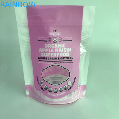 Błyszczące torby do pakowania w stojaki na zamówienie Dostosowane torby z okienkiem do pakowania żywności