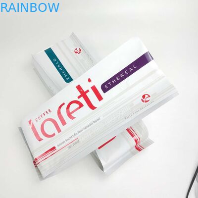 Niestandardowa, zamykana, matowa, boczna torba z klinem z aluminiowym zaworem do pakowania ziaren kawy