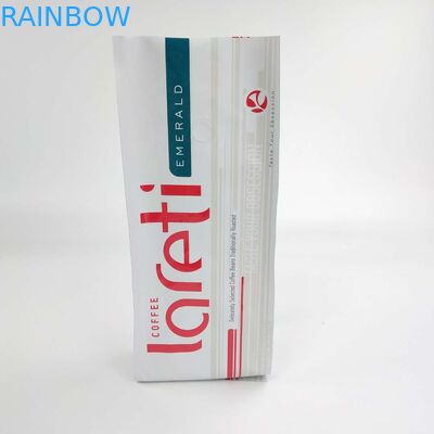 Niestandardowa, zamykana, matowa, boczna torba z klinem z aluminiowym zaworem do pakowania ziaren kawy