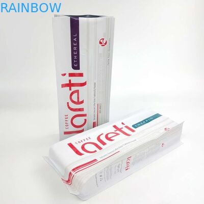 Niestandardowa, zamykana, matowa, boczna torba z klinem z aluminiowym zaworem do pakowania ziaren kawy