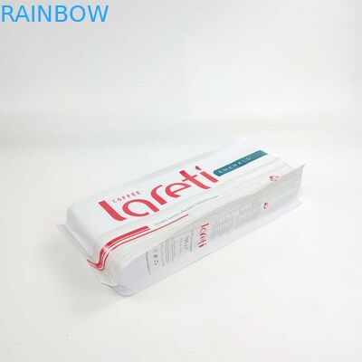 Niestandardowa, zamykana, matowa, boczna torba z klinem z aluminiowym zaworem do pakowania ziaren kawy