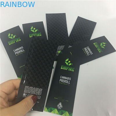 Druk cyfrowy Preroll Błyszczące opakowania Torby foliowe Dostosowane opakowanie z folii aluminiowej Odporne na zapachy Ziplock Cigar Joint Packaging