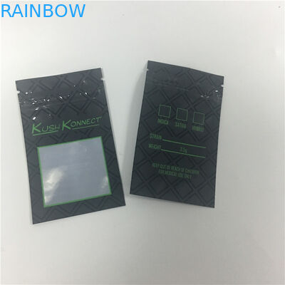 Nadruk UV KUSH PE Zapobiega otwieraniu przez dzieci worków na tytoń z okienkiem