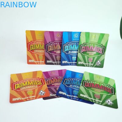 Niestandardowe zaakceptowane błyszczące torby do pakowania z folii aluminiowej Ponownie zamykane torby do pakowania z mylaru