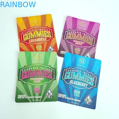 Druk cyfrowy Trzy bocznie uszczelnione woreczki Dostosowane płaskie torby z zamkiem błyskawicznym