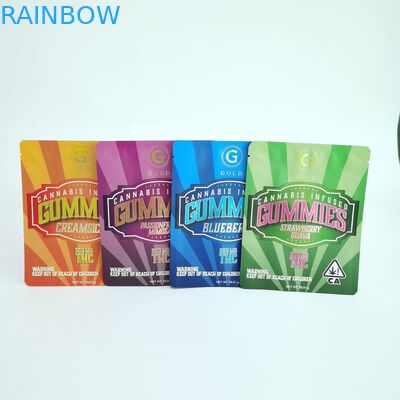 Druk cyfrowy Trzy bocznie uszczelnione woreczki Dostosowane płaskie torby z zamkiem błyskawicznym