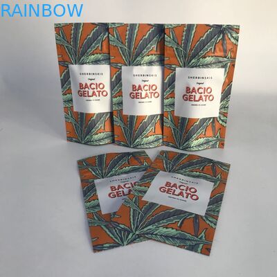 Niestandardowa akceptowana matowa folia aluminiowa Stand up Cannabsis Packaging Bags