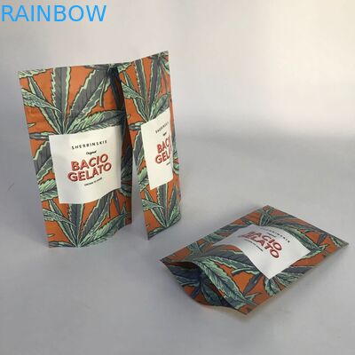 Niestandardowa akceptowana matowa folia aluminiowa Stand up Cannabsis Packaging Bags