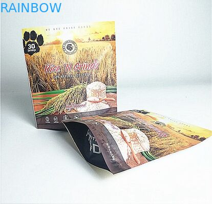 Dostosowane matowe aluminiowe stojące torby do pakowania z folii aluminiowej z zamkiem błyskawicznym