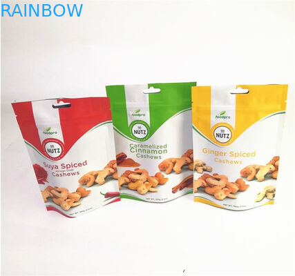 Matowa folia aluminiowa Niestandardowe woreczki stojące z zamkiem błyskawicznym