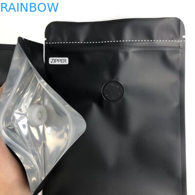 OEM Niestandardowe czarne logo 250G Rozmiar Ponownie zamykana folia aluminiowa Wstań z zaworami odgazowującymi do etui do pakowania ziaren kawy