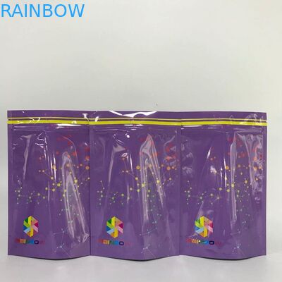 Zgrzewane na gorąco błyszczące torby foliowe z folii aluminiowej Dostosowane torby Mylar