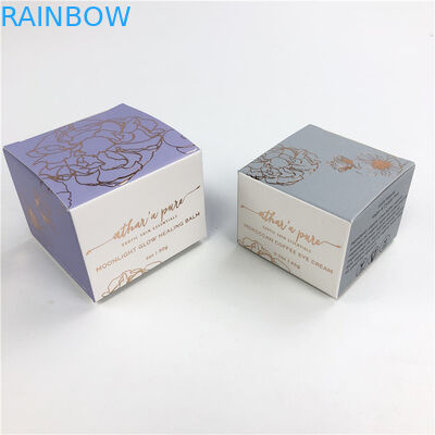 Opakowanie kartonowe na butelki z olejkami eterycznymi Małe pudełka Folia na gorąco Biała tektura