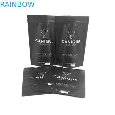 Torby odporne na zapachy torby na zamek błyskawiczny klasy spożywczej suche nasiona kwiatów metaliczne błyszczące srebrne logo niestandardowe 16OZ sól do kąpieli torba mylarowa