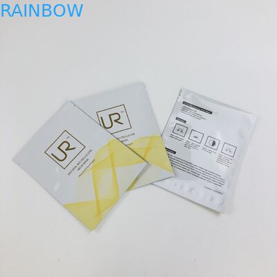 Niestandardowa, zamykana trójstronna płaska saszetka z mylaru, matowego plastiku, z zamkiem błyskawicznym