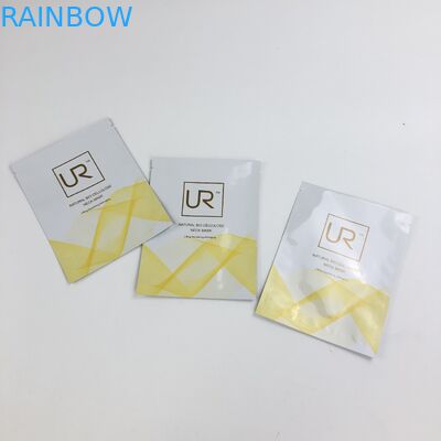 Niestandardowa, zamykana trójstronna płaska saszetka z mylaru, matowego plastiku, z zamkiem błyskawicznym