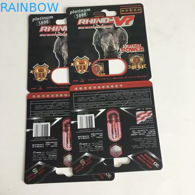 Dostosowane cztery kolory kart papieru Magnum Pudełka papierowe do pakowania kapsułek z pigułkami