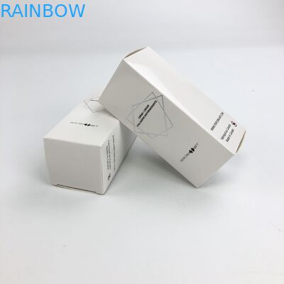 Hurtowa niestandardowa folia matowa do tłoczenia na gorąco z 350g białej tektury do pakowania próbek kosmetycznych w pudełku papierowym do rzęs