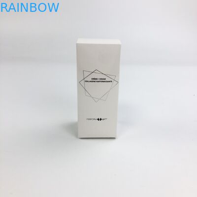 Hurtowa niestandardowa folia matowa do tłoczenia na gorąco z 350g białej tektury do pakowania próbek kosmetycznych w pudełku papierowym do rzęs