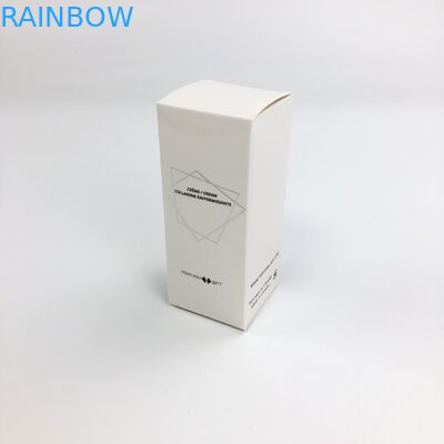 Hurtowa niestandardowa folia matowa do tłoczenia na gorąco z 350g białej tektury do pakowania próbek kosmetycznych w pudełku papierowym do rzęs