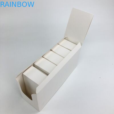 Niestandardowa błyszcząca folia bez nadruku o grubości 350g 400g Biały karton na butelki kosmetyczne Spary Opakowanie w pudełku papierowym