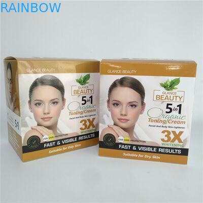 Niestandardowe opakowanie kartonowe do kremów do twarzy z nadrukiem Kosmetyczne pudełko papierowe do pielęgnacji skóry na detergent do prania