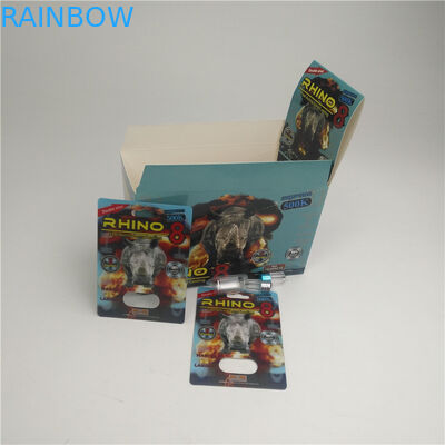 MOPP 350g Grubość Blister Karty 3D Rhino Male Enhancement Pill