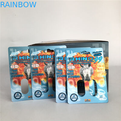 Rhino 99 500k Double Hole 3D Rhino Cards dla męskiej tabletki wzmacniającej