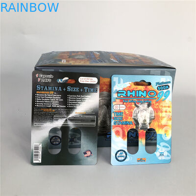 Rhino 99 500k Double Hole 3D Rhino Cards dla męskiej tabletki wzmacniającej
