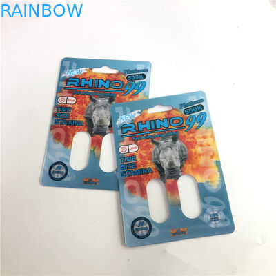 Rhino 99 500k Double Hole 3D Rhino Cards dla męskiej tabletki wzmacniającej