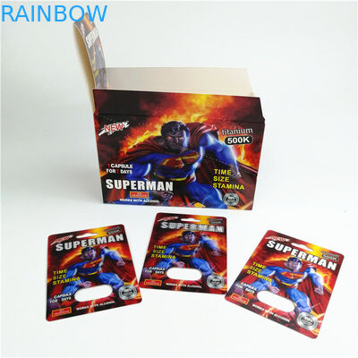 350g Kartonowe opakowanie kartonowe Gravnre Opakowanie blistrowe do pigułki seksualnej