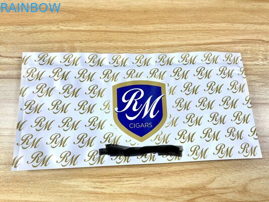 Zamykane z trzech stron płaskie torby z mylaru Przepuszczalne woreczki do cygar Plastikowe woreczki na żywność z chwastami Opakowania